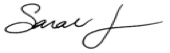Sarah Jones Signature