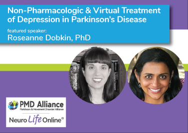 Non-Pharmacologic & Virtual Treatment of Depression in PD