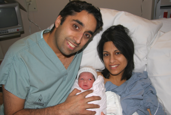 Soania Mathur after giving birth
