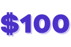 $100