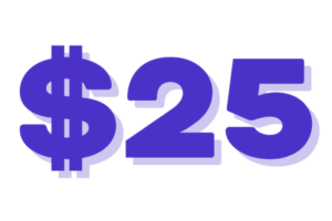 $25