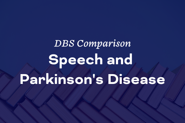 Speech and Parkinson's Disease