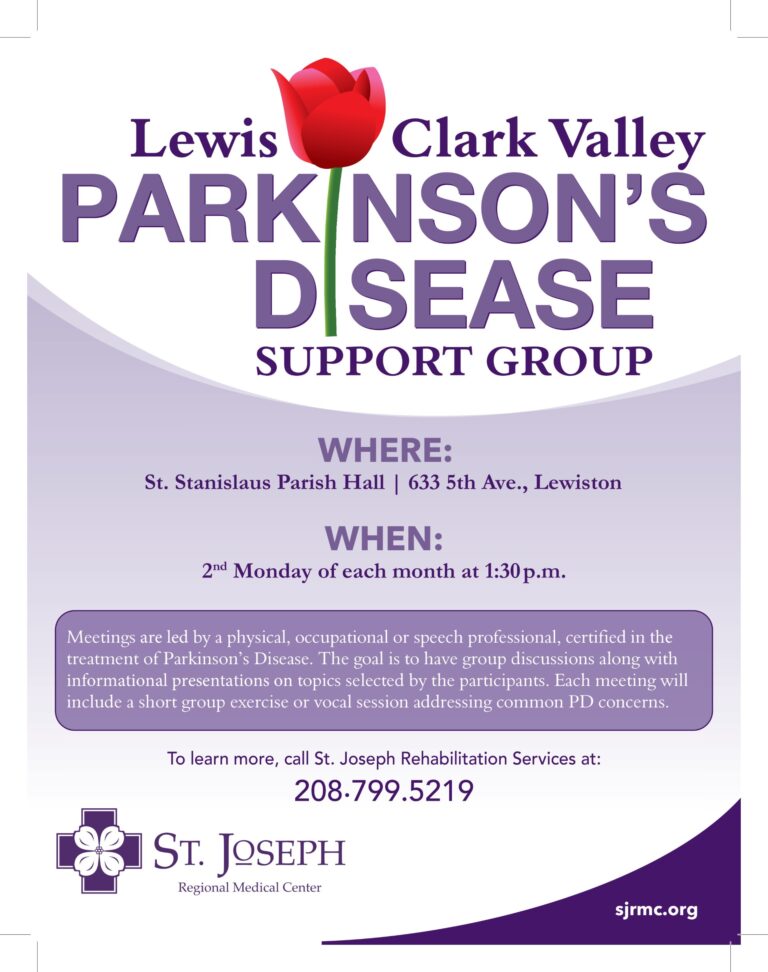 Parkinsons Support Group Flyer 2026 768x972