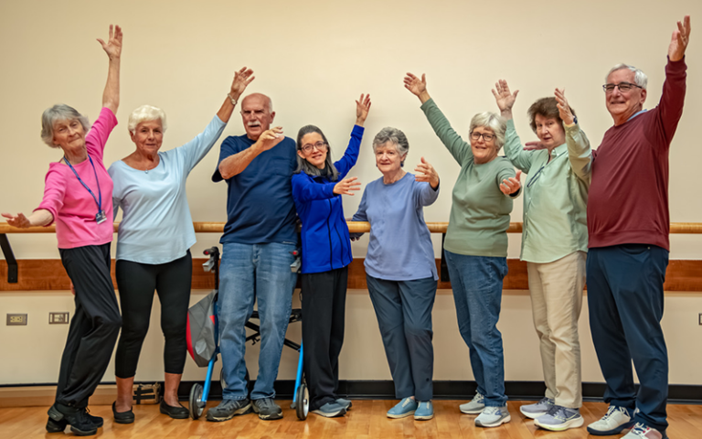 Parkinsons Dance Class group shot 768x480
